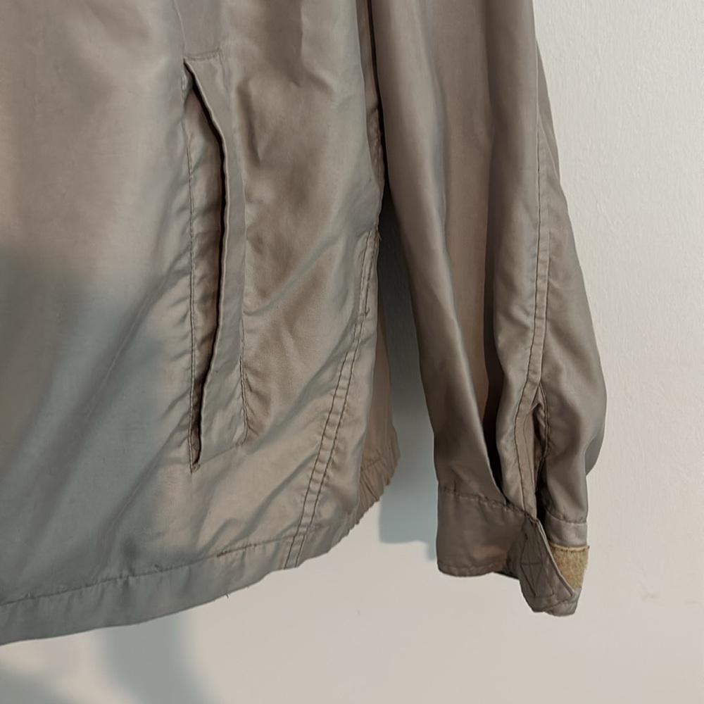 BRITCHES Men's Sz L Light Brown Nylon Jacket Great Condition. - Picture 7 of 8